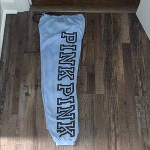 Light Blue Tie Dye Pink Sweatpants